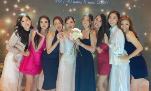 Dàn Hoa hậu, Á hậu xuất hiện cực lộng lẫy trong đám cưới Á hậu Tường San