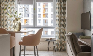 Căn hộ chỉ 23m² nhưng vẫn đầy đủ tiện nghi xinh xắn cho cặp vợ chồng son