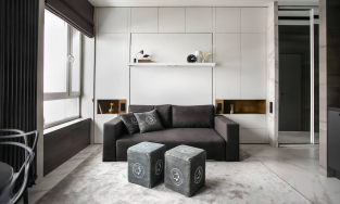 Căn hộ 27m² với chiếc Murphy 'cân' mọi trở ngại của chàng độc thân