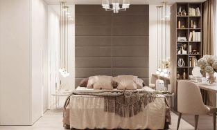 Căn hộ với gam màu be chủ đạo nhưng vẫn đẹp và quyến rũ trên từng đường nét