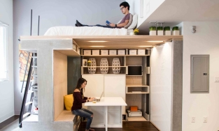 Phòng ngủ trên gác lửng xinh xắn, giải pháp thông minh cho nhà chật