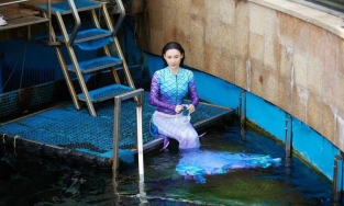 Trương Bá Chi hóa tiên cá, khoe dáng thon thả ở tuổi 41