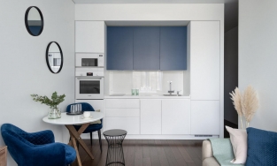 Phòng bếp nhỏ, phòng thay đồ lớn, mời bạn ghé thăm căn hộ 40m² của anh chàng độc thân sành điệu