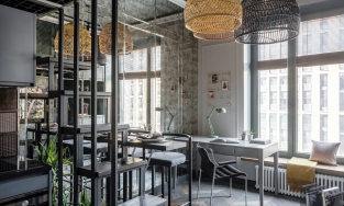 Học cách thiết kế căn hộ 26m² với phòng ngủ trên gác lửng cùng phong cách trang trí “chất lừ”