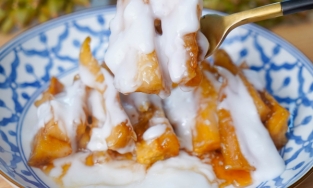 Cách làm cùi sầu riêng cốt dừa bùi thơm béo, tận dụng tối đa quả sầu