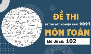 Đề thi môn Toán mã đề 102 THPT Quốc gia lần 1 năm 2021