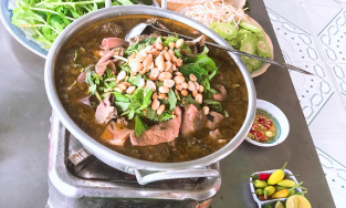 Gié bò - món đặc sản nức tiếng có phần kén người ăn của Bình Định