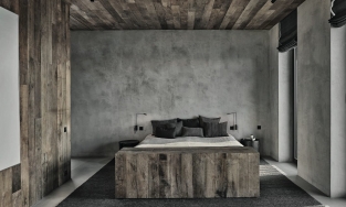 Bê tông và gỗ: Sự kết hợp tương phản cho không gian sống cá tính và ấm áp