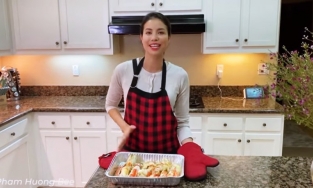 Phạm Hương khoe khay sashimi cao cấp, H'Hen Niê được bạn chưng yến bồi bổ