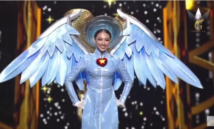 Thùy Tiên bị 'gãy cánh' khi thi Quốc phục tại Miss Grand 2021 nhưng thần thái cực xuất sắc