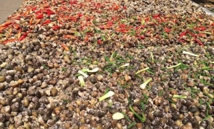 Lía phơi, món đặc sản lạ mà quen, không dành cho người yếu bụng ở An Giang