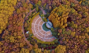 Nhạc đài Lăng Trung Sơn Nam Kinh, vẻ đẹp tráng lệ của kỳ quan kiến trúc Trung Quốc