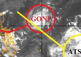 Bão Goni tăng cấp liên tục, hướng vào biển Đông