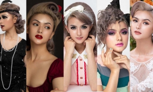 Nữ giảng viên xinh đẹp tái hiện xu hướng trang điểm 100 năm qua