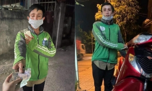Cổ tích thời dịch: Đang ngồi khóc vì bị mất xe, tài xế công nghệ được tặng luôn chiếc SH