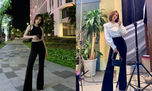 Bí mật khiến Huyền Lizzie dáng chuẩn đẹp, cao hơn cả chục centimet so với thực tế