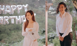 Midu không rời chàng trai 'Người ấy là ai' trong tiệc sinh nhật tuổi 31