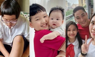 'Cậu ấm cô chiêu' nhà sao Việt háo hức khai giảng trực tuyến: Sau bao năm con trai Xuân Bắc vẫn tấu hài cực mạnh, con trai Bảo Thanh có thêm bạn phá đám