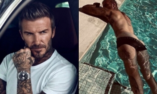 Nửa đêm, Victoria tung ảnh David Beckham ở hồ bơi