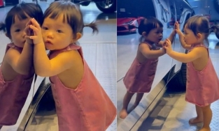 Ái nữ nhà Cường Đô La mới bé tí đã thừa hưởng 'gen' đam mê siêu xe từ bố