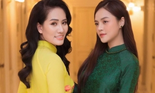 Khánh Thy và chị Sâm (Hương vị tình thân) ở nhà chành chọe, ra ngoài lại tình thân mến thân như thế này đây