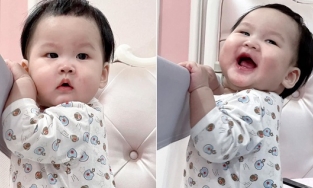 Con gái 9 tháng của Bảo Thanh lại dân mạng 'ôm tim' với loạt biểu cảm cưng hết nấc
