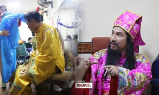 Táo quân 2022: 'Táo kinh tế' lạ lẫm với chòm râu dài, Ngọc Hoàng mặc đồ bảo hộ kín mít