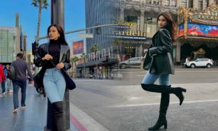  Đỗ Thị Hà check-in đại lộ danh vọng, tạo dáng sương sương mà thần thái ngút ngàn