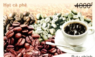 Việt Nam phát hành bộ tem có mùi cà phê