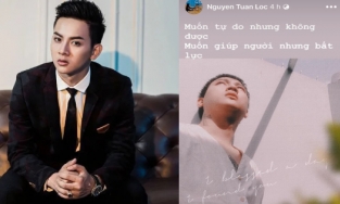 Lâu lắm mới xuất hiện, Hoài Lâm lộ vẻ tiều tụy buồn bã, đầy tâm trạng