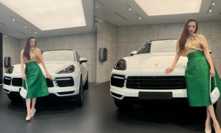 Á hậu Thúy An được chồng tặng xe 4 tỷ nhân dịp 8/3