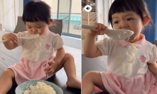 Là tiểu thư 'ngậm thìa vàng', ái nữ nhà Cường Đô La vẫn sung sướng ngồi vét cơm nguội ăn ngon lành