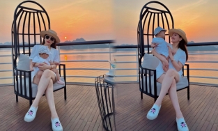 Phanh Lee cho ái nữ tập đoàn nghìn tỷ lên sóng: Trắng trẻo, bụ bẫm, còn cực biết tận hưởng