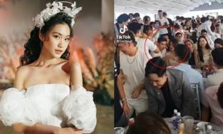 Bắt gặp Đoàn Văn Hậu và Doãn Hải My ngồi sát sạt, tình tứ giữa chốn đông người như chỉ có đôi ta