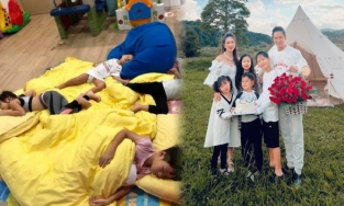 Làm phim doanh thu trăm tỷ, Lý Hải - Minh Hà vẫn để các con ngủ đất, không có phòng riêng 