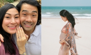 Kathy Uyên đẹp rạng rỡ khi làm mẹ ở tuổi 41