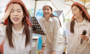 Nam Em tranh thủ lên Đà Lạt chạy show, tạo hình như siêu nhân gây chú ý