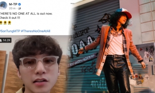 20 giờ sau khi xin lỗi, Sơn Tùng cười rạng rỡ quảng bá “There’s no one at all”