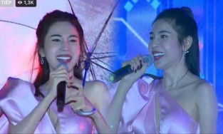 Thủy Tiên lần đầu trở lại sân khấu lớn hậu ồn ào từ thiện, nhảy sung dưới mưa
