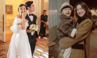 Hòa Minzy và bà xã Công Phượng lần đầu tiên chạm mặt tại đám cưới Hà Đức Chinh
