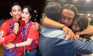 Khánh Thi nghẹn ngào trong vòng tay của tình cũ 10 năm lẫn ông xã Phan Hiển