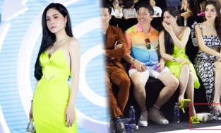 Đoàn Di Băng vứt túi 700 triệu xuống đất để tạo điểm nhấn cho đôi chân