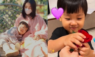 Mủi lòng trước khoảnh khắc bé Bo nhà Hòa Minzy xà vào lòng mẹ nói 'mẹ yêu'