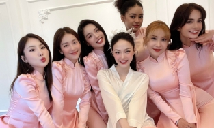 Minh Hằng tổ chức lễ ăn hỏi với chồng đại gia, dàn phù dâu toàn mỹ nhân