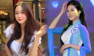 Nhan sắc Tân Hoa khôi Ngoại thương 2022 Trần Hà Linh đội vương miện 2 tỷ đồng