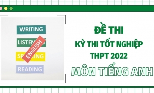 Đề thi tốt nghiệp THPT Quốc gia năm 2022 môn tiếng Anh (24 mã đề) - đang cập nhật