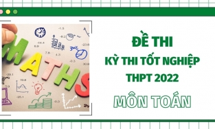 Đề thi môn Toán THPT Quốc gia năm 2022 chính thức tất cả các mã đề (đang cập nhật)