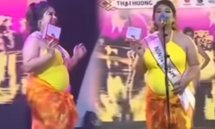 Thí sinh bầu 6 tháng vẫn tự tin thi áo tắm tại Hoa hậu doanh nhân Việt Nam