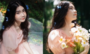 Con gái út nhà Quyền Linh đẹp như nàng thơ trong bộ ảnh dịp sinh nhật tuổi 14