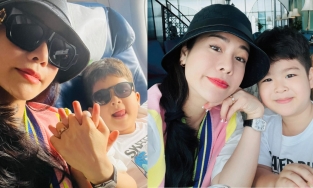 Nhật Kim Anh đeo nhẫn lạ trên ngón tay áp út khi đi du lịch cùng chồng cũ